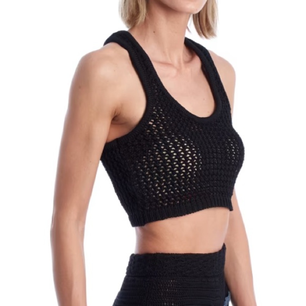 NWT ZADIG & VOLTAIRE Nabya Tank Top In Noir - Picture 2 of 9